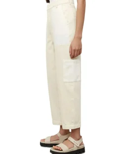 Jean Taille haute Oversize Patch blanc