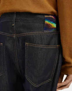 Jean tapered bleu brut