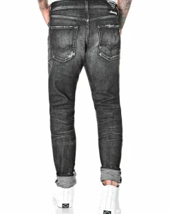Jean Tapered Tinmar noir délavé