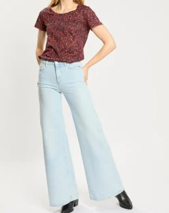Jean Wide Leg bleu clair