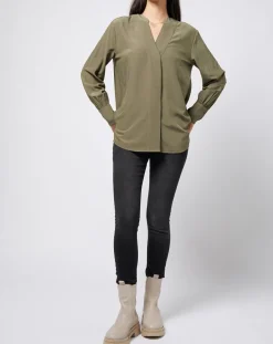 Jegging à taille mi-haute Slim Fit délavé gris foncé