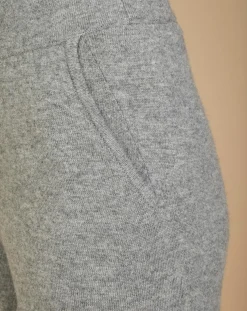 Jogging en Laine & Cachemire Olivia gris chiné foncé