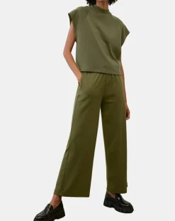 Jogging large taille élastique kaki