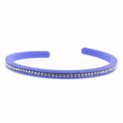 Jonc Gomme Strass 1 rang bleu