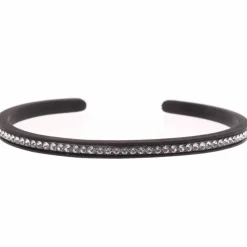 Jonc Gomme Strass 1 rang noir