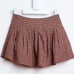 Jupe Amentine vichy rouge
