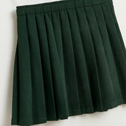 Jupe courte Asra plissée vert