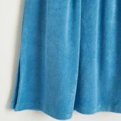 Jupe midi Mona en Coton mélangé bleue