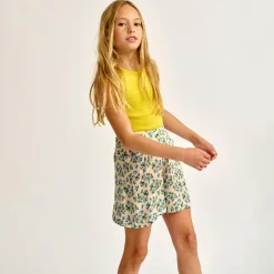 Jupe-short Peony imprimée blanc/multicolore