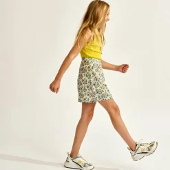 Jupe-short Peony imprimée blanc/multicolore