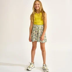 Jupe-short Peony imprimée blanc/multicolore