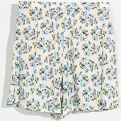 Jupe-short Peony imprimée blanc/multicolore