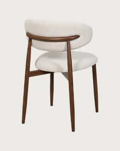 Kerin - Chaise en tissu et pieds métal