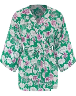 Kimono Naya imprimé grandes fleurs multicolore