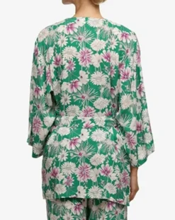 Kimono Naya imprimé grandes fleurs multicolore