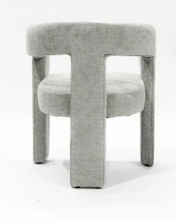 Lagon - Fauteuil de salon gris en tissu design