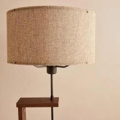 Lampadaire AYD beige/marron - D.38x20 cm