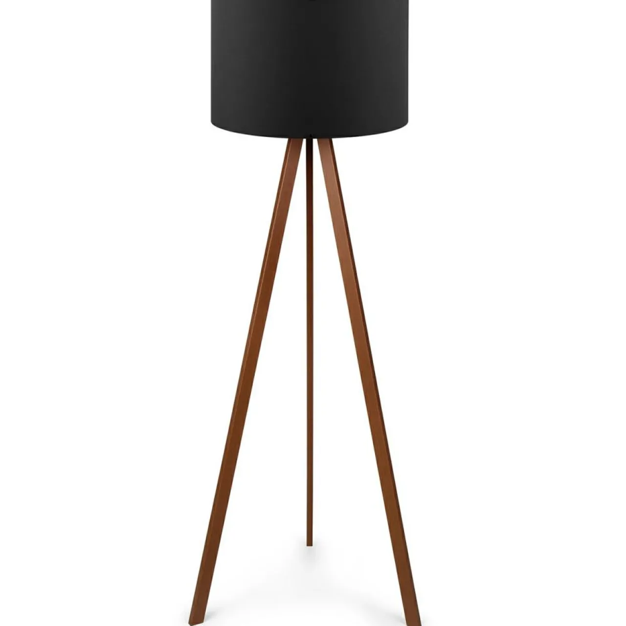 Lampadaire Ayd noir/brun - 38x140 cm