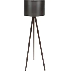Lampadaire Bubble noir/noyer - D.38x145 cm