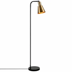 Lampadaire Emek noir/vintage - 30x22x120 cm