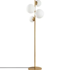 Lampadaire Fazli doré - 33x33x162 cm