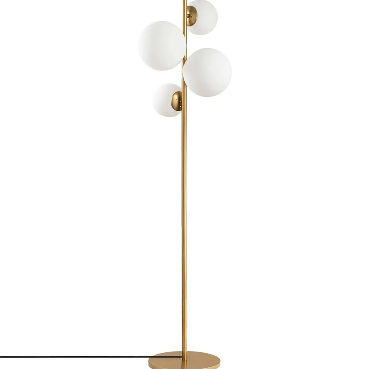 Lampadaire Fazli doré - 33x33x162 cm