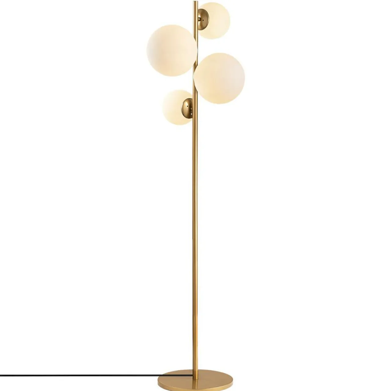 Lampadaire Fazli doré - 33x33x162 cm