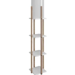 Lampadaire Nora blanc - 21x36x135 cm