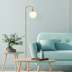 Lampadaire Viran doré - 27x27x146 cm