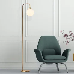 Lampadaire Viran doré - 27x27x146 cm