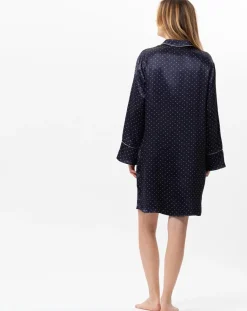 Liquette en satin Moon marine