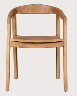 Lot de 2 chaises Charline en teck massif