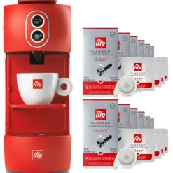 Machine illy ESE rouge + 12x18 dosettes E.S.E Torréfaction Classique
