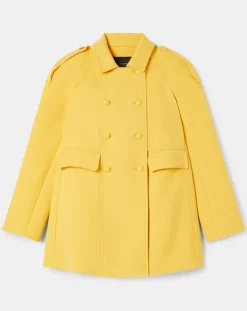 Manteau en double coton jaune