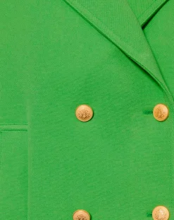 Manteau en double coton vert