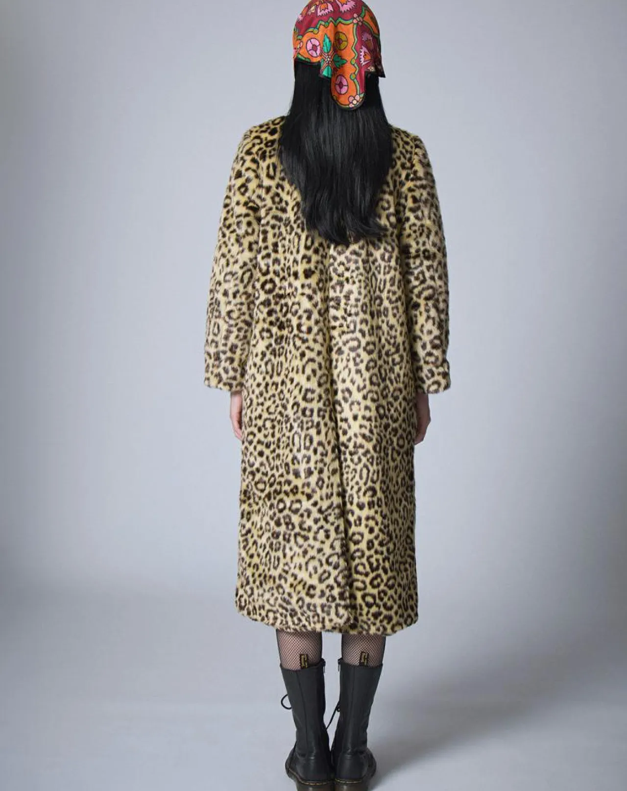 Manteau en Fausse Fourrure léopard