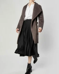 Manteau en Fausse Fourrure Carla zinc