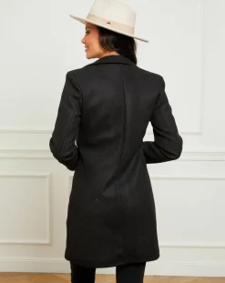 Manteau en Laine mélangée Bérénice noir