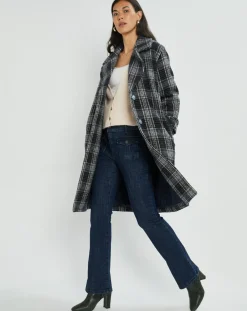 Manteau en Laine mélangée Biba nuit