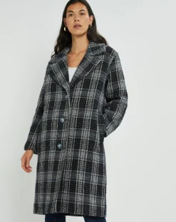 Manteau en Laine mélangée Biba nuit