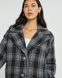 Manteau en Laine mélangée Biba nuit