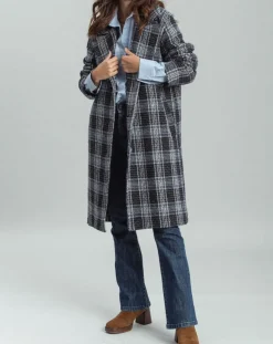 Manteau en Laine mélangée Biba nuit