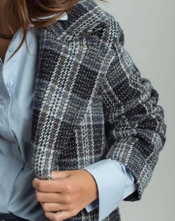 Manteau en Laine mélangée Biba nuit