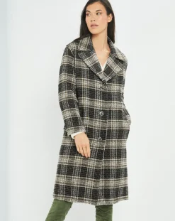 Manteau en Laine mélangée Biba noir