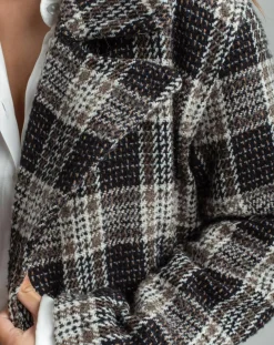 Manteau en Laine mélangée Biba noir