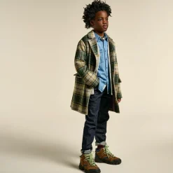 Manteau en Laine mélangée Charles écru/anthracite