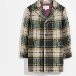 Manteau en Laine mélangée Charles écru/anthracite