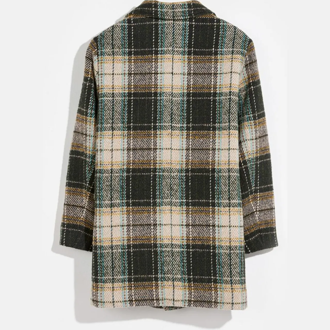 Manteau en Laine mélangée Charles écru/anthracite