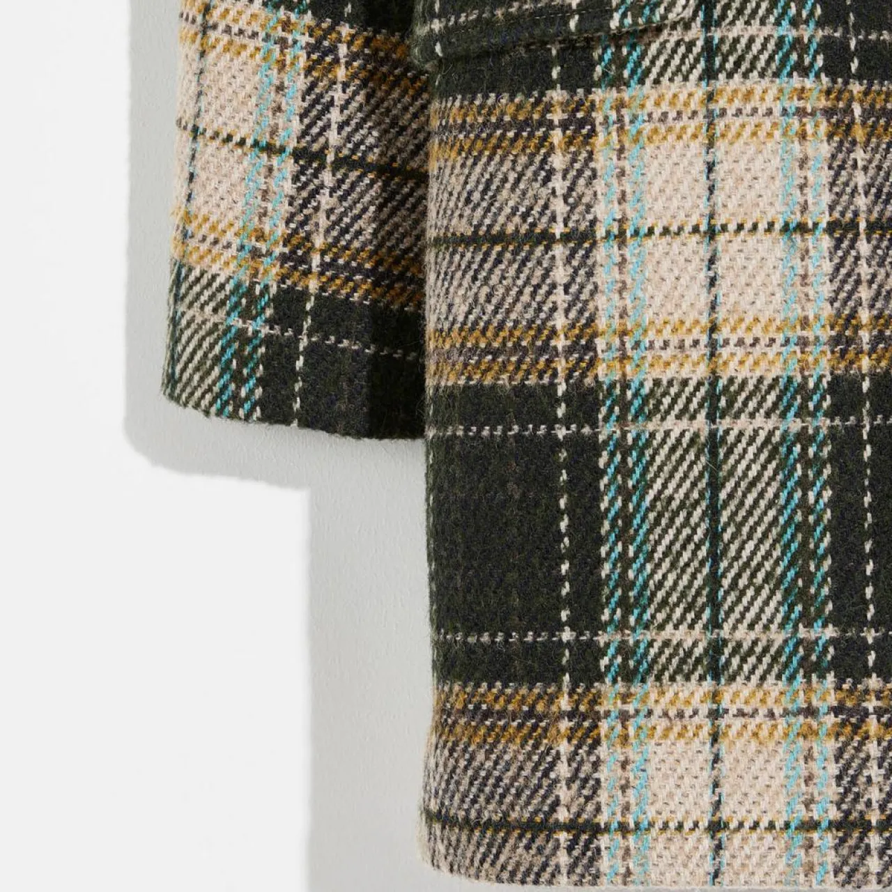 Manteau en Laine mélangée Charles écru/anthracite