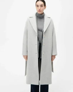 Manteau en Laine mélangée Gapitre gris perle